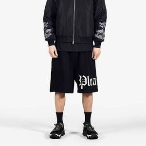 NEW PLEASURES oe wide shorts in black